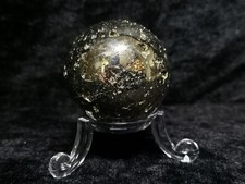 Pyrit Kugel Cocada AA Qualität aus Huánuco Peru Ø ca.40 mm / # 8