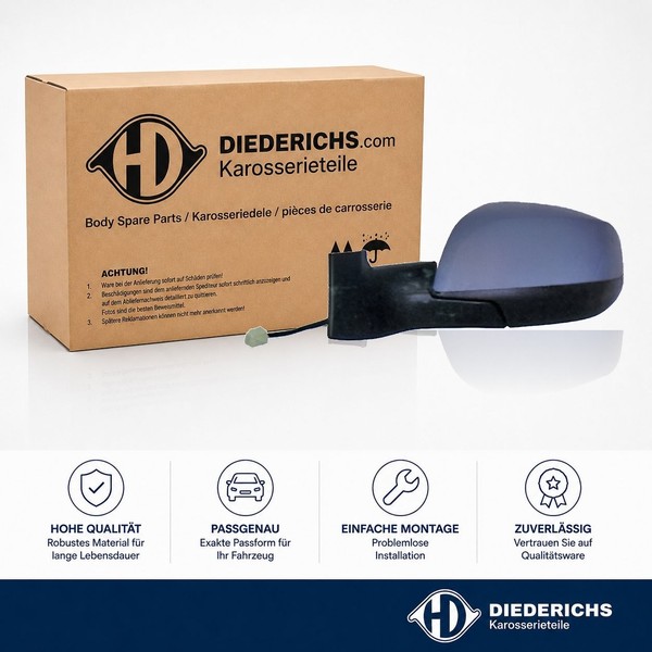 Aussenspiegel Links Diederichs 1866125 FÜR Opel Suzuki RÜCkspiegel Aussen-image