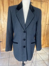 Casual Corner Women s Pure Wool Blazer/ Jacket Size 4 Dark Gray