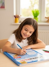 Schreibpilot Heft Buchstaben für Linkshänder mit Bleistift und Radiergummi