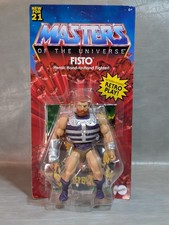 Masters Of The Universe Origins FISTO Imperfect Creased Card MOSC MIB Sealed