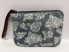 Patricia Nash - Cassini - Large Wristlet- DENIM FLORAL EMBROIDERED NWOT RARE