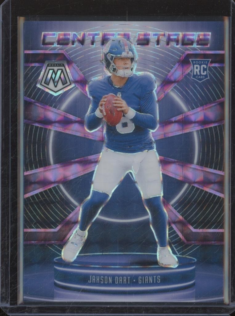 2025 Panini Mosaic JAXSON DART RC Rookie Center Stage Purple Prizm /49 JMP2