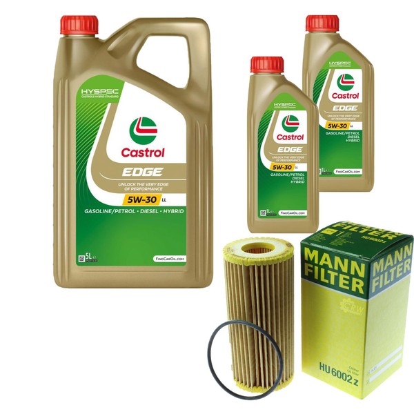 Inspektionspaket 7L Castrol Titanium 5W-30 FüR VW T-ROC 2.0 TSI 4Motion Tiguan-image