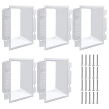 5 PCS BE2 Electrical Outlet Box Extenders with 20PCS Screws, 2-Gang Electri...