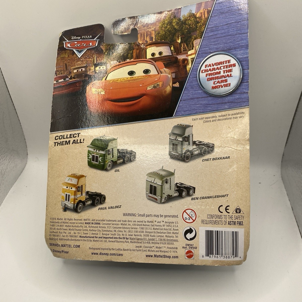 Disney Pixar Cars Jerry Recycled Batteries Radiator Springs