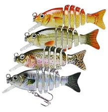 Truscend Lifelike Swimbait Fishing Lures Bait J6M Freshwater Saltwater Sinking