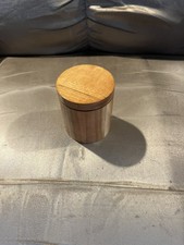 Solid Wood Round Keepsake Urn for Human/Pet Ashes - Beautiful Handcrafted