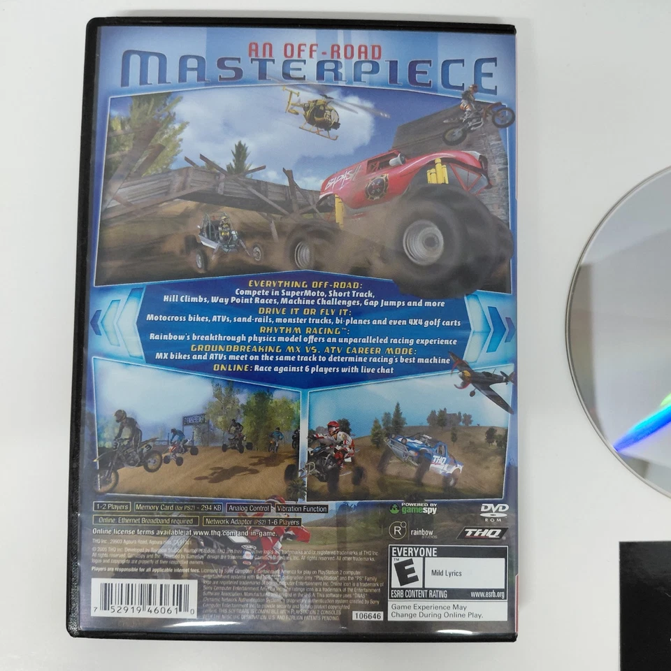 MX vs ATV Unleashed Greatest Hits (Sony PS2 PlayStation 2) Cib EN + FR Manuals - Image 3 of 4