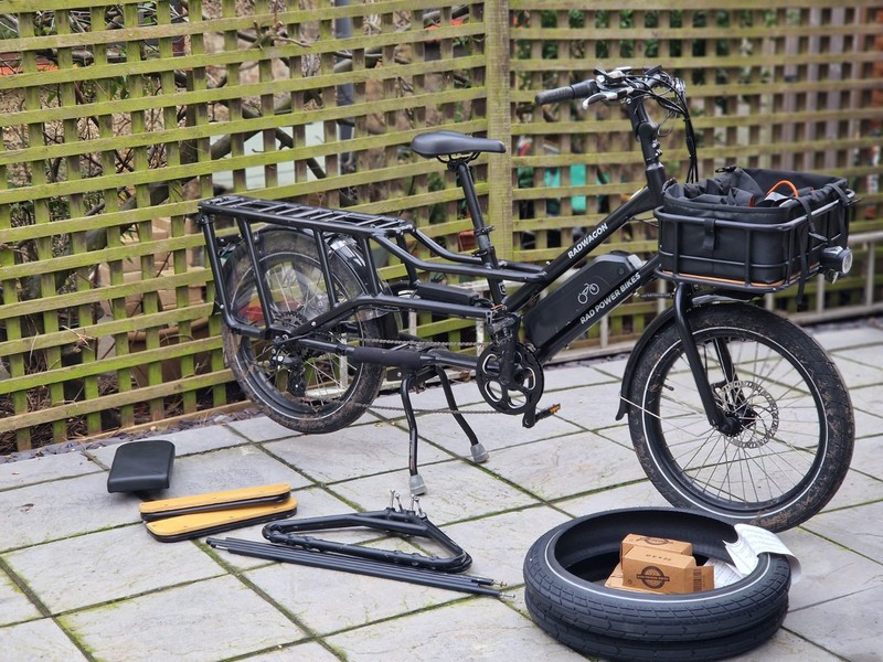 Radwagon 4  - Rad Power Bikes Longtail Cargo Bicycle with LOTS of Extras