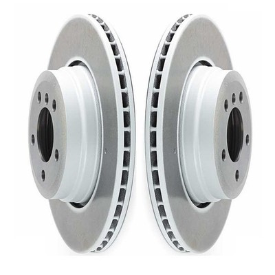 For BMW E65 E66 Pair Set of 2 Rear Vented Coated Disc Brake Rotors 345mm Brembo