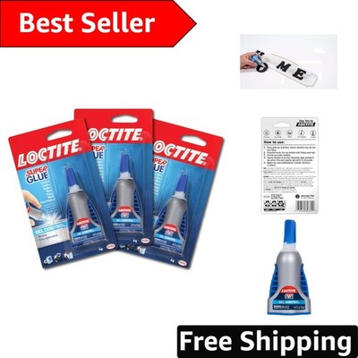 Maximum Control Super Glue Gel - Water-Resistant, Fast-Drying Repair Gel, 3 Pack