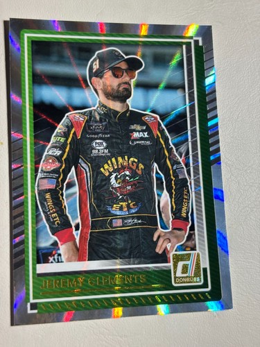 Jeremy Clements 2025 Donruss Racing Silver Laser Variant Card # 66
