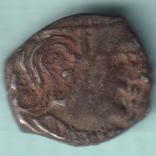 ANCIENT INDIA SILVER DRACHMA COIN OF SRIGUPTA OF GUPTA FEUDATORIES RARE COIN