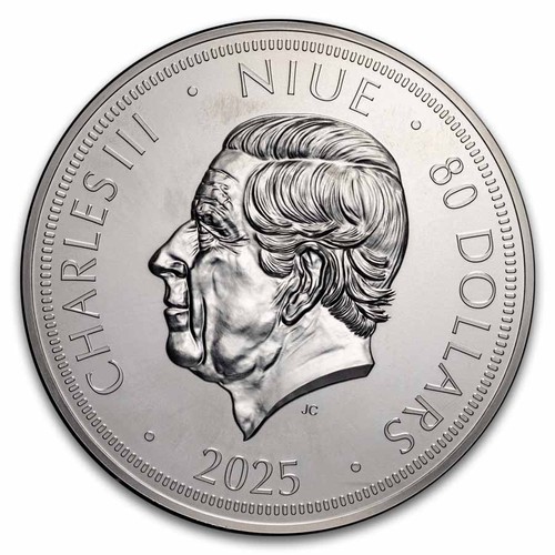 2025 Niue 1 kilo Silver Czech Lion BU - Picture 2 of 4