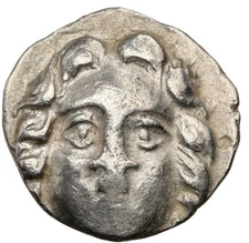 PISIDIA Selge 4th Century BC Ancient Greek Gorgonieon Obol Silver Coin NGC Ch VF