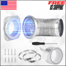 Magnetic Dryer Vent Connector Kit DV180 Quick Connect 4"x8ft Hose Airtight Seal