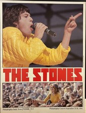 The Rolling Stones Philadelphia Daily News/WMMR Promo Card JFK September 1981!