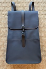 RAINS Backpack Mini Navy Blue Unisex Waterproof Lightweight