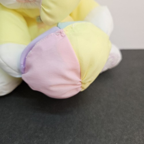Fisher Price Puffalumps Yellow Easter Bunny Rabbit Stuffed Animal 8026 1988 VTG - Picture 3 of 9