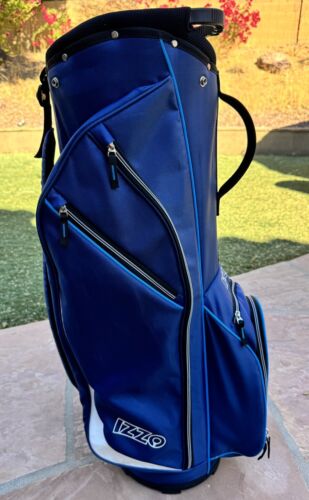 Izzo Golf Ultra-Lite High Strength 14 Way Cart Bag Blue Excellent Condition