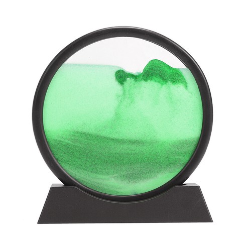 3D Rotating Moving Sand Art Desk Lamp Deep Sea Sandscape Flowing Sand Light Deco - Picture 94 of 139
