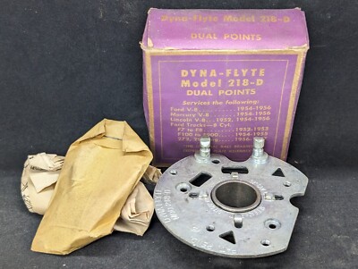 NOS 1954 1955 1956 FORD MERCURY LINCOLN V8 DUAL POINT POINT BREAKER PLATE