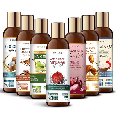 Unisaif Organic Oil for Hair Growth Oil 100% Pure For Dry & Damage Hairs
