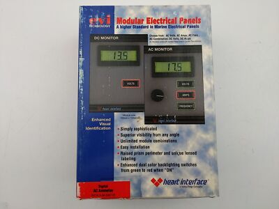 Heart Interface EVI Modular Electrical Panel Digital DC Ammeter AMP Meter w/ CT