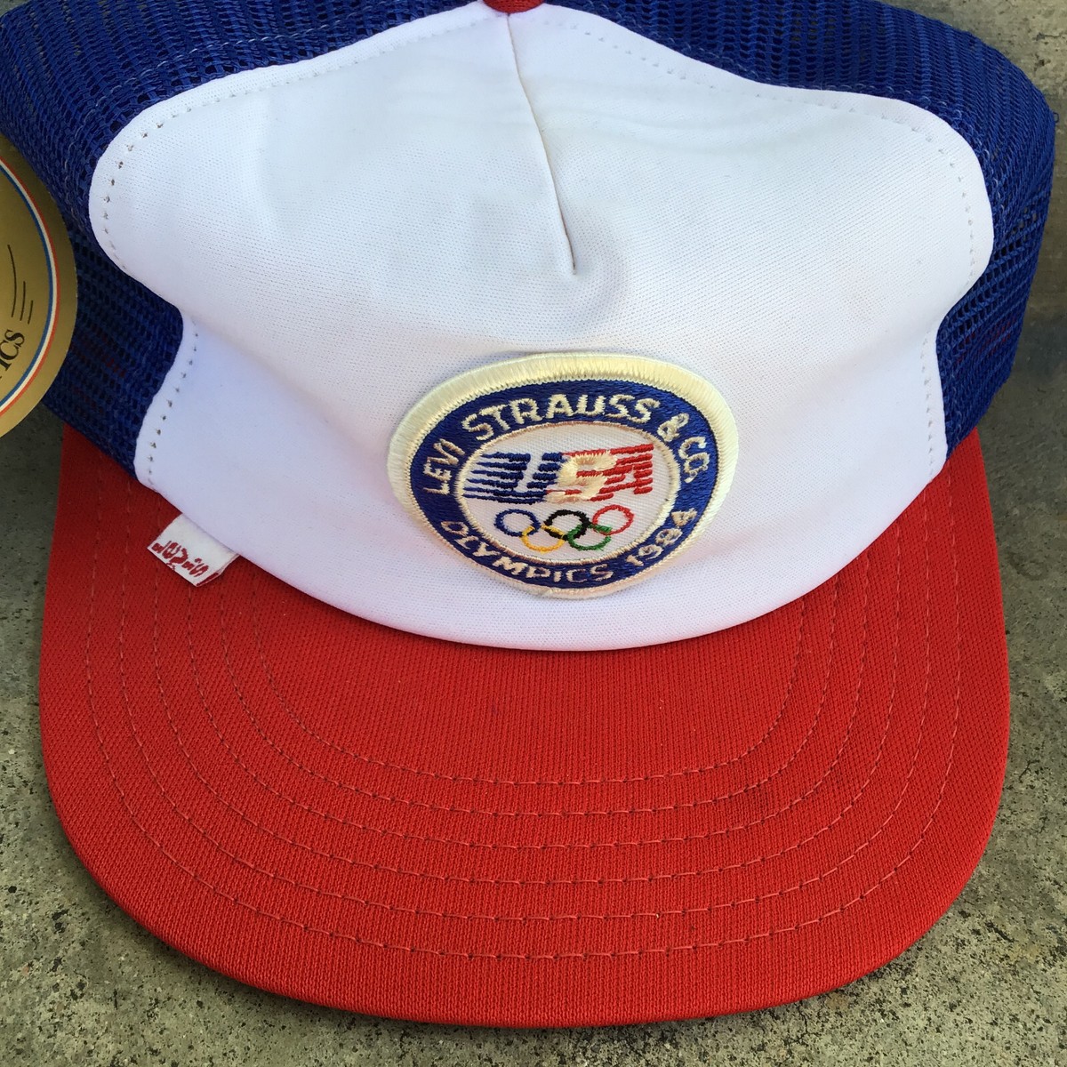 NWT Vintage Levi Strauss USA '84 Olympics Snapback Trucker The