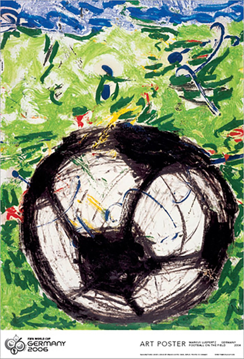 Markus Lüpertz FIFA World Cup 2006 Official Poster, Football On