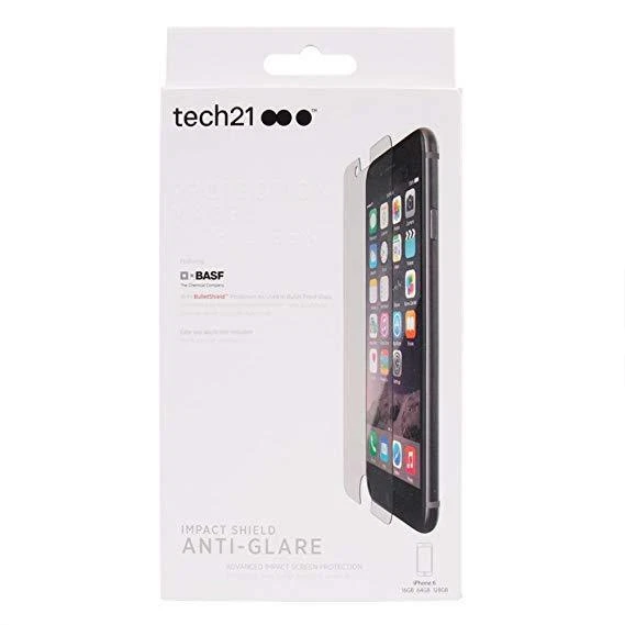 Protectores de pantalla de vidrio templado tech21 para Apple iPhone 6