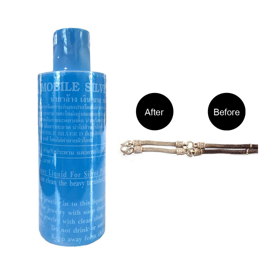Liquid Silver Jewelry Cleaner Silver Cleaning Solution Dip In 5 sec