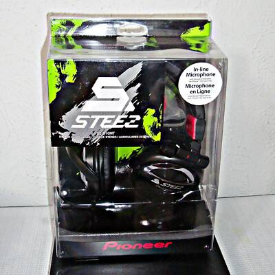 NEW PIONEER SE-D10MT-K STEEZ DUBSTEP ON-EAR HEADPHONES WITH IN-LINE MIC/CONTROL
