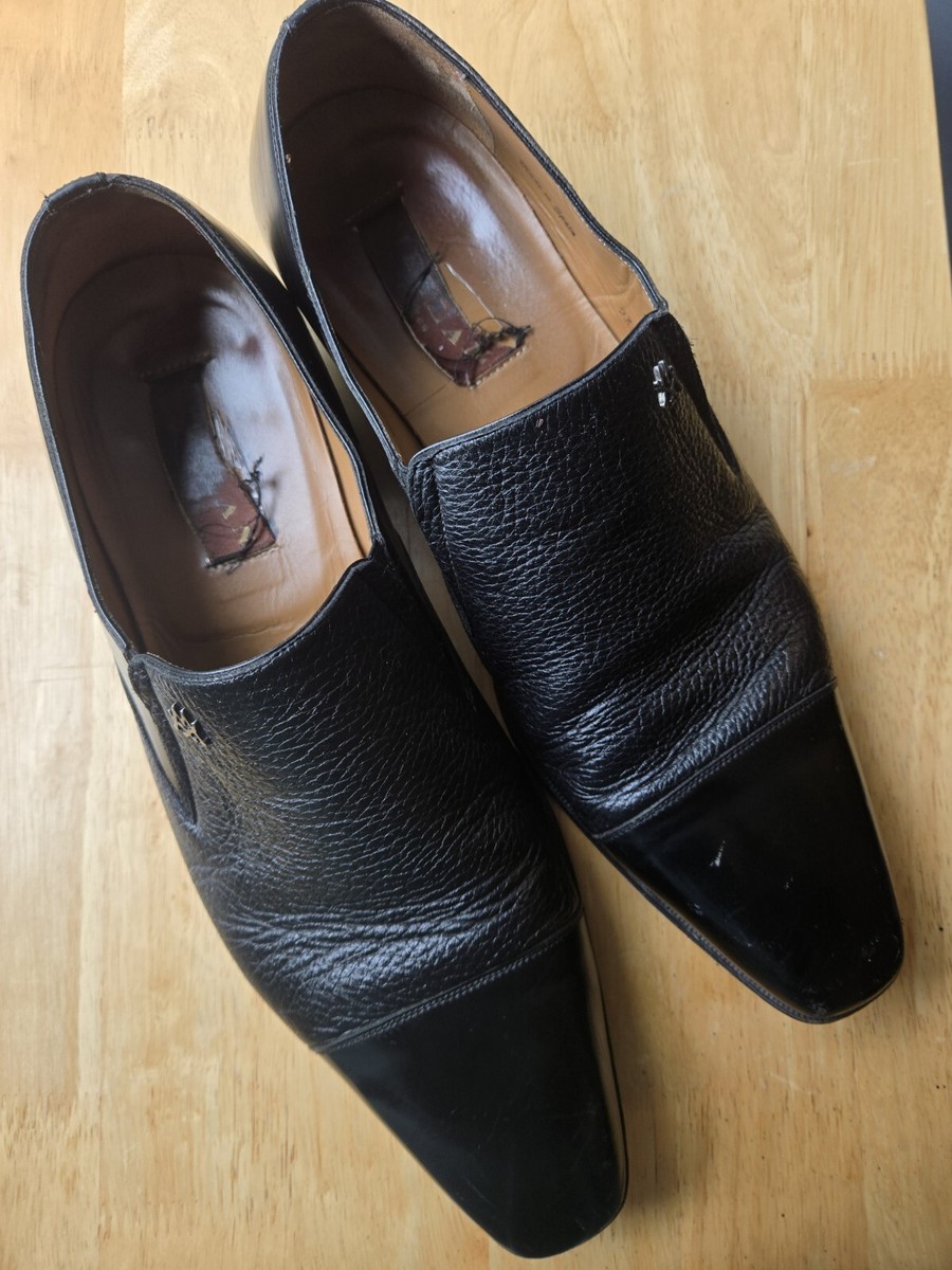 Mezlan Lizard Skin Loafer Dress Shoes Black Men Size 13M | eBay display picture 1