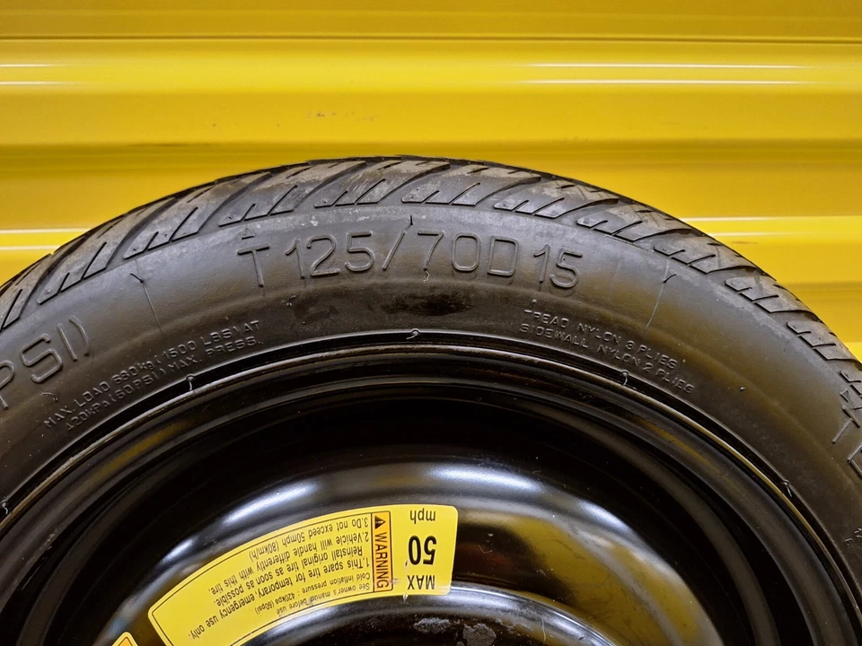 2004-2008 SUZUKI FORENZA SPARE TIRE DONUT WHEEL RIM OEM T125/70D15 - Image 2 of 4