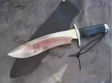 HANDMADE D2 STEEL BLADE RAZOR SHARP BOWIE KNIFE HUNTING SURVIVAL KNIFE