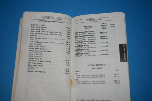 1982 FORD F SERIES RANGER COURIER BRONCO NEW TRUCK & ACCESSORIES PRICE GUIDE - Picture 3 of 4