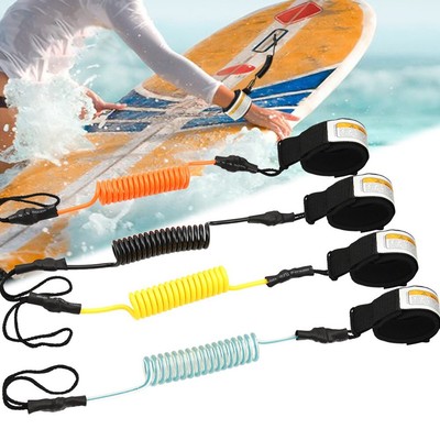 5ft Coiled Surf Leine Sicherheitshandseil für Bodyboard Paddle Surfboard