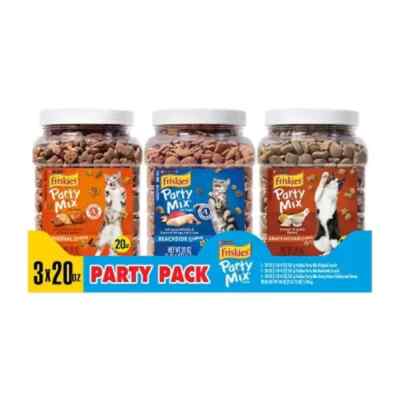 Friskies Party Mix Variety Pack Cat Treats, 60 oz - Assorted Flavors, Bulk Pack