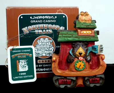 David Frykman DF 2041 Grand Casino Northwoods Train - Bear in Caboose