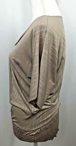 Charlotte Russe NWT Medium Women's Shirt Tan Beige V-Neck Shirt Knit Top NWT - Picture 3 of 6
