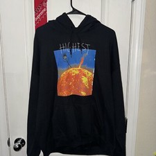 Travis Scott Cactus Jack Highest In The Room Hoodie Sun Black Size Large