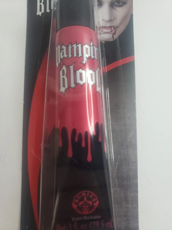 Rubíes Falso Vampiro Maquillaje de Sangre Teatral No Tóxico 1 Oz ¡Sin Abrir! Foto 2 de 3