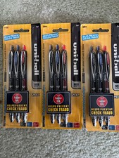3 pack Uni-Ball Super Ink 207 Retractable Gel Pens 0.7mm Medium point 9 pen.