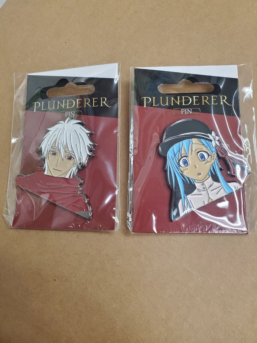 Plunderer Licht & Hina Metal Pin Set Anime Lot Bundle