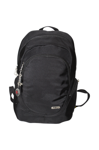 FIB Mens Backpack Travel School Rucksack Travel Shoulder Bag - Black