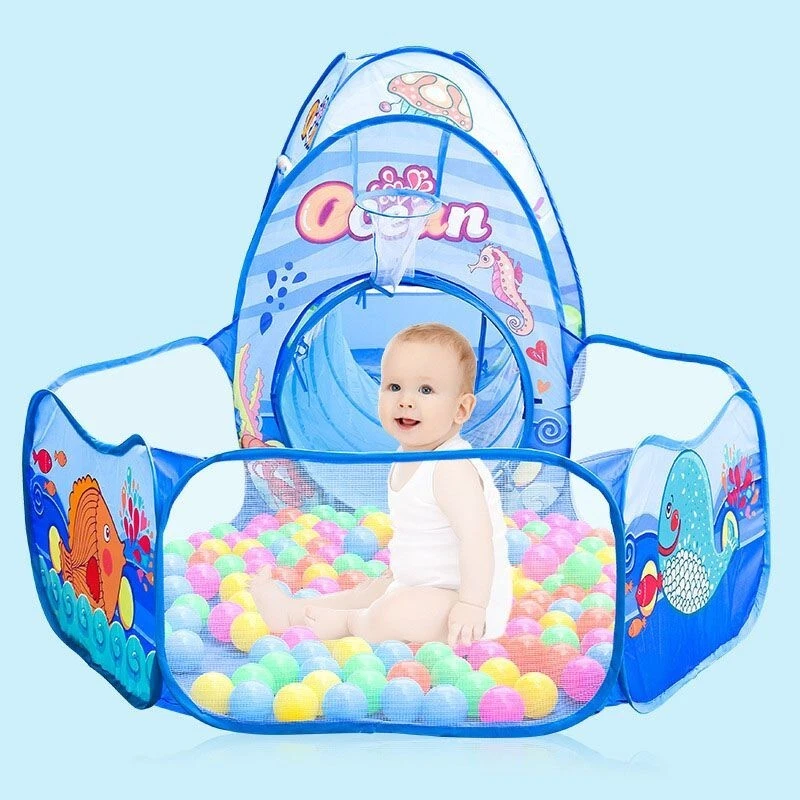 3 In 1 Children Ball Pool Baby Ballon Playpen Portable Kids Tent