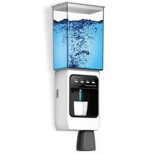 Automatic Bathroom Wall Mounted Mouthwash Dispenser 650mL Cap.  MAGNETIC CUPS