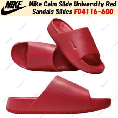 Nike Calm Slide University Red Sandals Slides FD4116-600 Men's Size